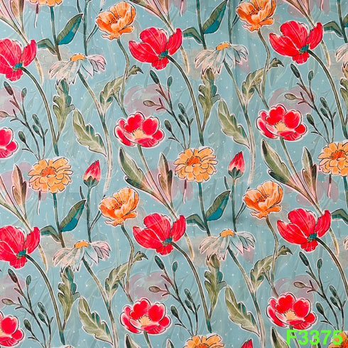 Printed Georgette Fabric-F3375